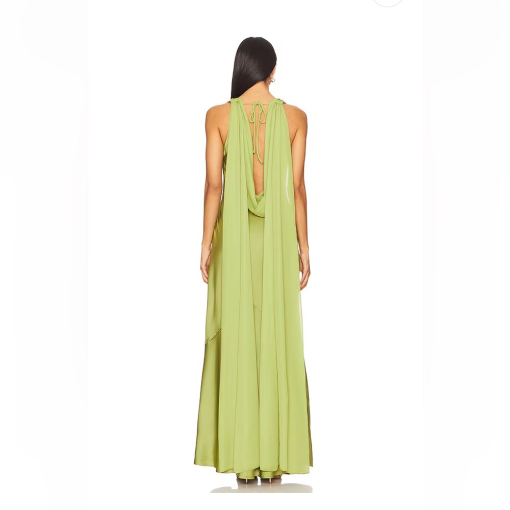 tags Runaway The Label x REVOLVE Gabriella Maxi Dress in Olive, Size XS.
